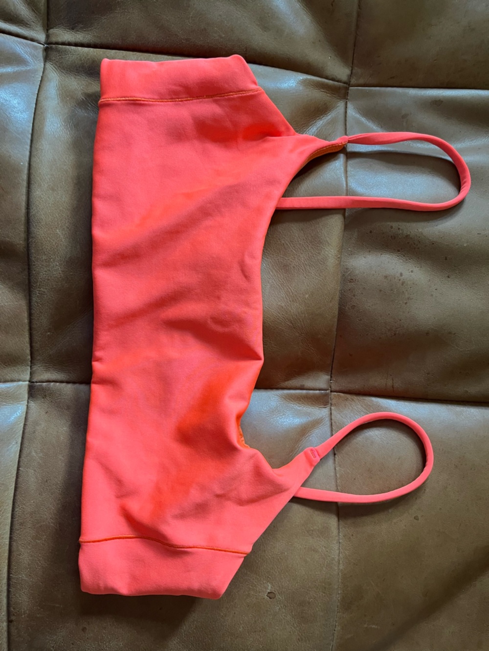 Left on Friday Pool Days top in Aperol, small